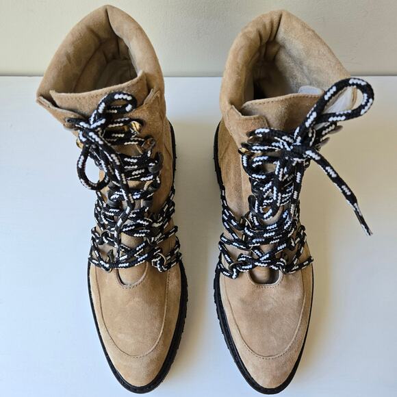 Freda Salvador NEW Claudia Leather Lace Up Combat Platform Lug Boots Women Sz 7 - Picture 5 of 12